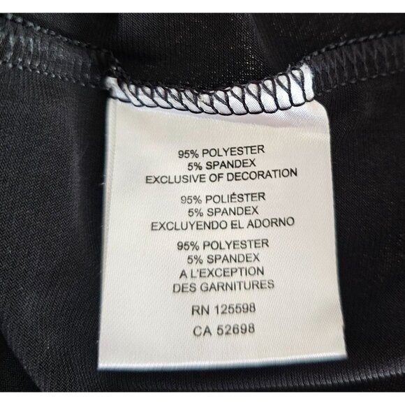 Ellen Tracy Black Sleeveless Women's Top W/Beaded Front Sz L Career Office - Picture 8 of 9